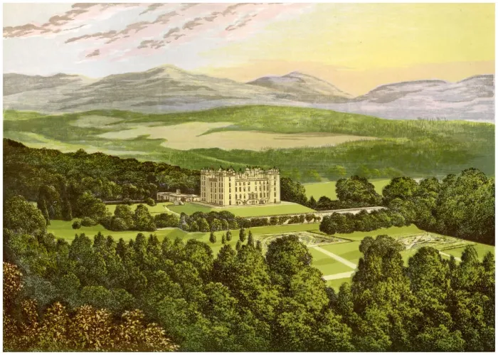 Framed Print : Drumlanrig Castle, Dumfriesshire, Scotland, home of the Duke of Buccleuch, c1880 Framed Print : Drumlanrig Castle, Dumfriesshire, Scotland, home of the Duke of Buccleuch, c1880