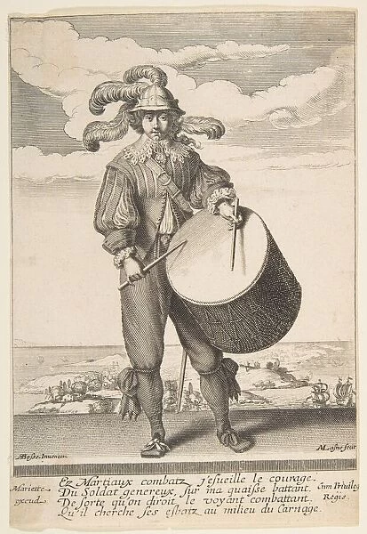 The Drummer, 1620-1667. Creator: Michel Lasne