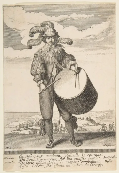 Framed Print : The Drummer, 1620-1667. Creator: Michel Lasne Framed Print : The Drummer, 1620-1667. Creator: Michel Lasne