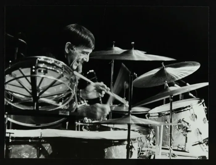 Framed Print : Drummer Louie Bellson playing at the Forum Theatre, Hatfield, Hertfordshire, 1979 Framed Print : Drummer Louie Bellson playing at the Forum Theatre, Hatfield, Hertfordshire, 1979