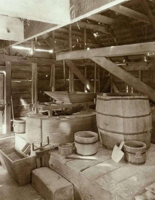 Framed Print : Drummond Mill, store, and cabin, Lee Mont vicinity, Accomac County, Virginia, between c1930 and 1939 Creator: Frances Benjamin Johnston Framed Print : Drummond Mill, store, and cabin, Lee Mont vicinity, Accomac County, Virginia, between c1930 and 1939 Creator: Frances Benjamin Johnston