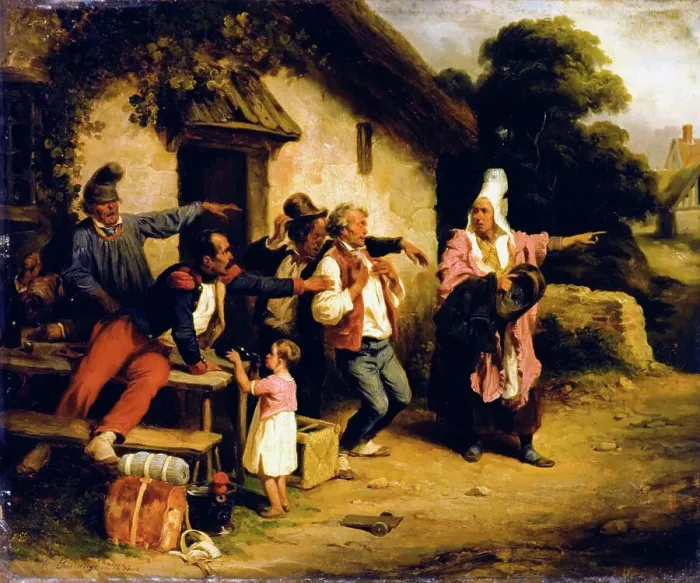 Framed Print : The Drunkard, 1837. Creator: Hippolyte Bellangé Framed Print : The Drunkard, 1837. Creator: Hippolyte Bellangé
