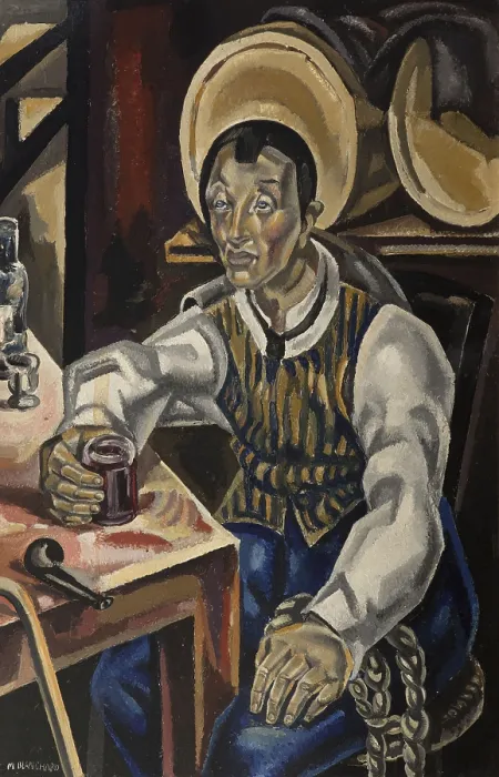 Framed Print : The Drunkard, 1923. Creator: Blanchard, Maria (1881-1932) Framed Print : The Drunkard, 1923. Creator: Blanchard, Maria (1881-1932)