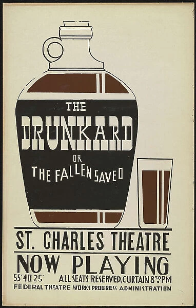 The Drunkard, New Orleans, 1939. Creator: Unknown