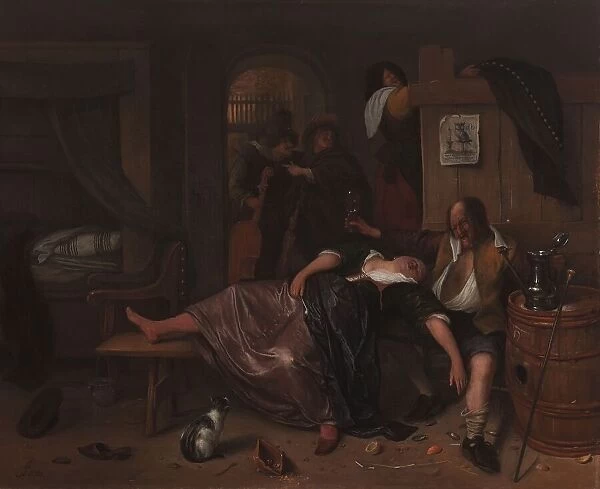 The Drunken Couple, c.1655-c.1665. Creator: Jan Steen