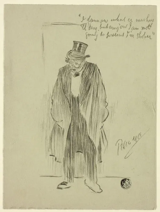 Framed Print : Drunken Man, n. d. Creator: Philip William May Framed Print : Drunken Man, n. d. Creator: Philip William May