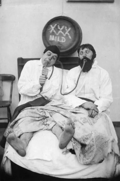 Framed Print : Two drunken men in a bed, 1906 Framed Print : Two drunken men in a bed, 1906