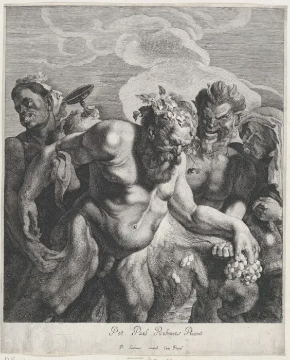 Framed Print : Drunken Silenus, 1630-57. Creators: Jonas Suyderhoef, Pieter Soutman Framed Print : Drunken Silenus, 1630-57. Creators: Jonas Suyderhoef, Pieter Soutman