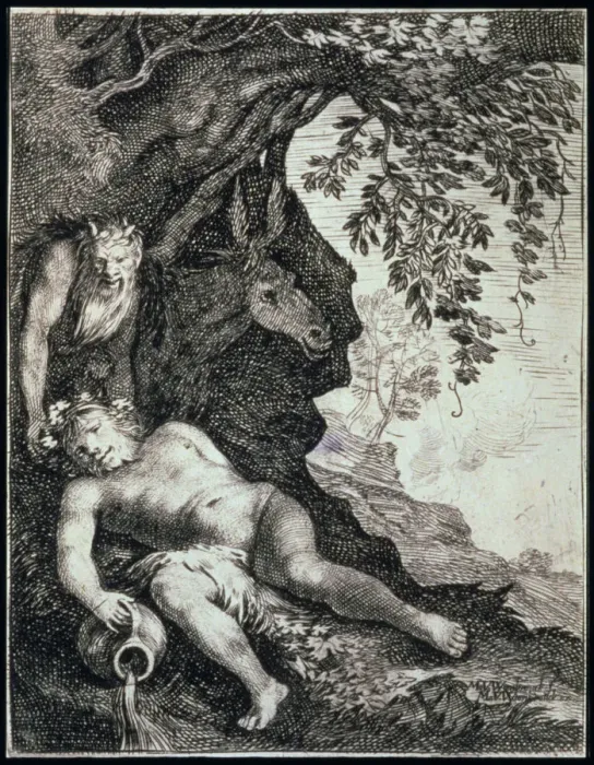Framed Print : The Drunken Silenus, 17th century. Artist: Moses van Uyttenbroeck Framed Print : The Drunken Silenus, 17th century. Artist: Moses van Uyttenbroeck