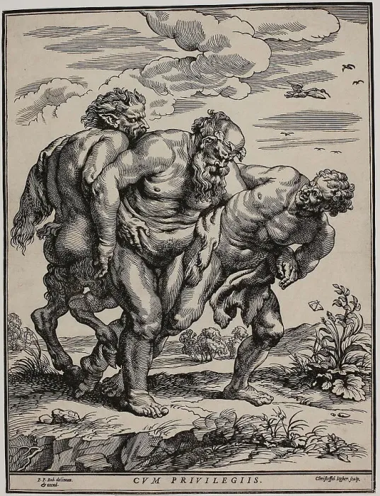 Framed Print : The Drunken Silenus, c. 1635. Creator: Christoffel Jegher Framed Print : The Drunken Silenus, c. 1635. Creator: Christoffel Jegher