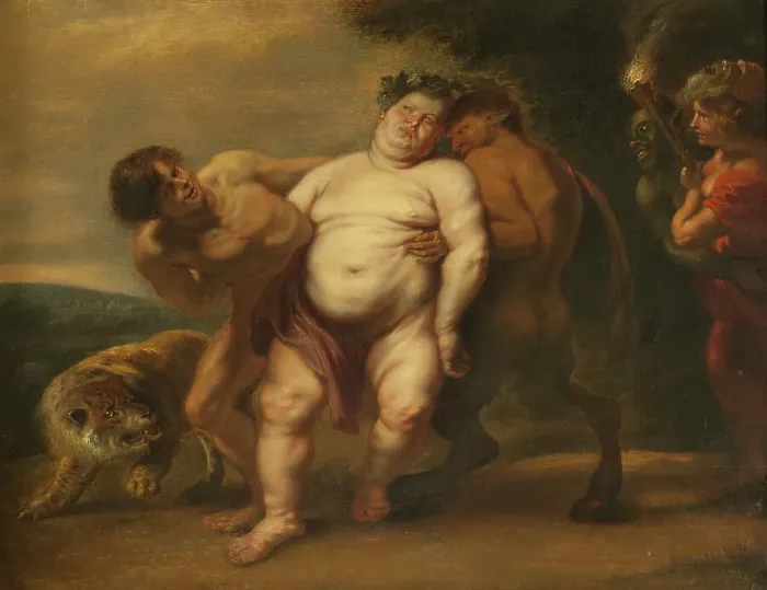 Framed Print : Drunken Silenus, c17th century. Creator: Unknown