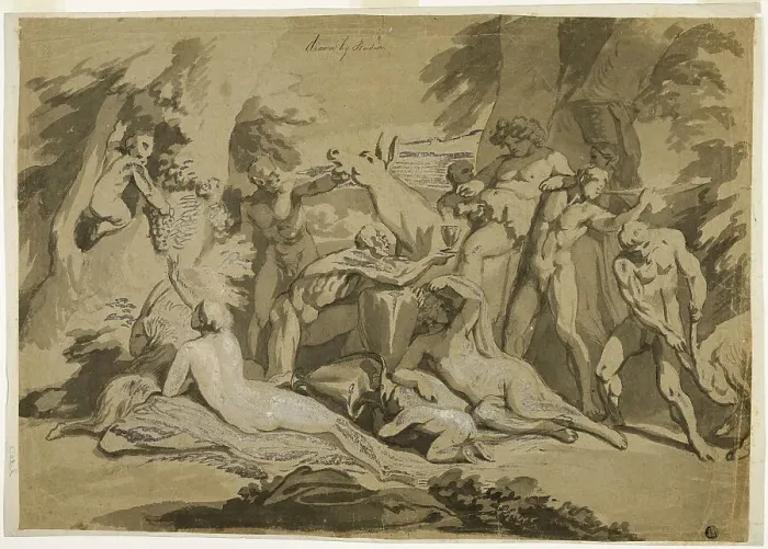 Framed Print : Drunken Silenus Satyr and Nymphs, n.d Framed Print : Drunken Silenus Satyr and Nymphs, n.d