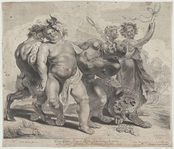 Drunkeness of Bacchus, 1630-77. Creators: Jonas Suyderhoef, Pieter Soutman, Clement De Jonghe
