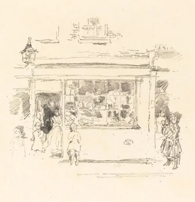 Framed Print : Drury Lane Rags, 1888. Creator: James Abbott McNeill Whistler Framed Print : Drury Lane Rags, 1888. Creator: James Abbott McNeill Whistler
