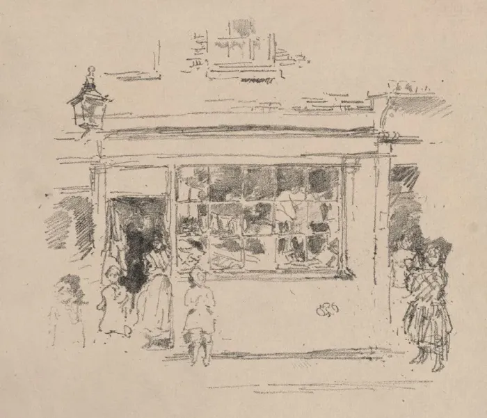 Framed Print : Drury Lane Rags, 1888. Creator: James McNeill Whistler (American, 1834-1903) Framed Print : Drury Lane Rags, 1888. Creator: James McNeill Whistler (American, 1834-1903)