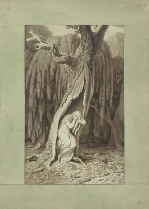 Framed Print : Dryad. Idylls Series, ca 1820. Creator: Tischbein, Johann Heinrich Wilhelm (1751-1829) Framed Print : Dryad. Idylls Series, ca 1820. Creator: Tischbein, Johann Heinrich Wilhelm (1751-1829)