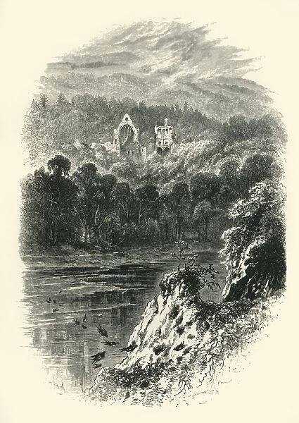 Dryburgh Abbey, c1870