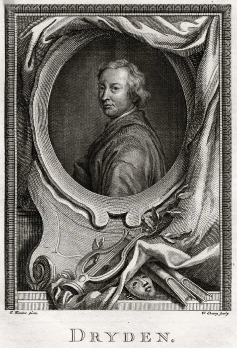 Framed Print : Dryden, 1775. Artist: W Sharp Framed Print : Dryden, 1775. Artist: W Sharp