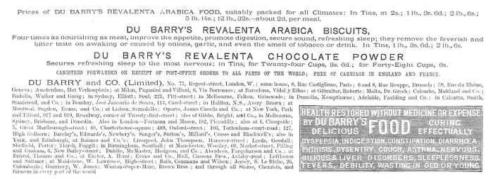 Framed Print : Du Barry's Revalenta Arabica Biscuits, 1883. Creator: Unknown. Du Barry's Revalenta Arabica Biscuits, 1883. Creator: Unknown Framed Print : Du Barry's Revalenta Arabica Biscuits, 1883. Creator: Unknown. Du Barry's Revalenta Arabica Biscuits, 1883. Creator: Unknown