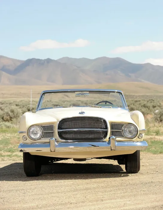 Framed Print : Dual Ghia 1957. Artist: Simon Clay Framed Print : Dual Ghia 1957. Artist: Simon Clay