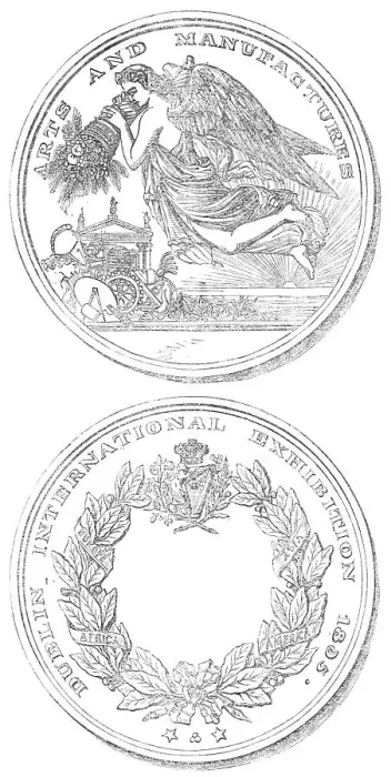 Framed Print : The Dublin Exhibition Medal, 1865. Creator: Unknown Framed Print : The Dublin Exhibition Medal, 1865. Creator: Unknown