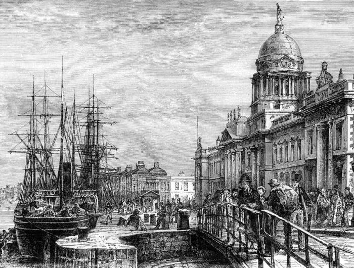 Framed Print : Dublin, Ireland, 19th century. Artist: Weber Framed Print : Dublin, Ireland, 19th century. Artist: Weber