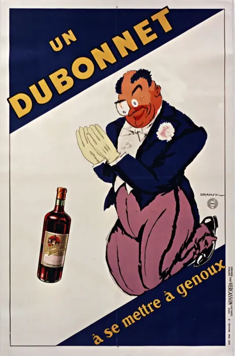 Framed Print : Un Dubonnet ase mettre agenoux, 1932. Creator: Dransy Framed Print : Un Dubonnet ase mettre agenoux, 1932. Creator: Dransy