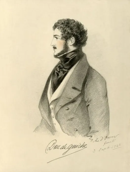 Framed Print : Duc de Guiche, 1842. Creator: Richard James Lane