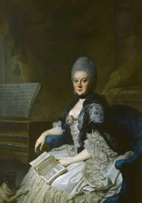 Framed Print : Duchess Anna Amalia of Brunswick-Wolfenbuttel (1739-1807). Artist: Ziesenis, Johann Georg, the Younger (1716-1776) Framed Print : Duchess Anna Amalia of Brunswick-Wolfenbuttel (1739-1807). Artist: Ziesenis, Johann Georg, the Younger (1716-1776)