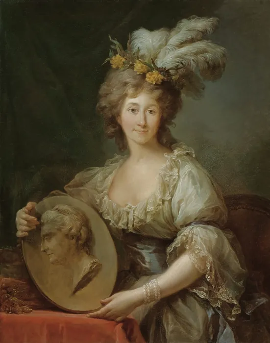 Framed Print : Duchess Dorothea of Courland, nee Countess von Medem (1761-1821), Late 18th century. Creator: Bacciarelli, Marcello (1731-1818) Framed Print : Duchess Dorothea of Courland, nee Countess von Medem (1761-1821), Late 18th century. Creator: Bacciarelli, Marcello (1731-1818)