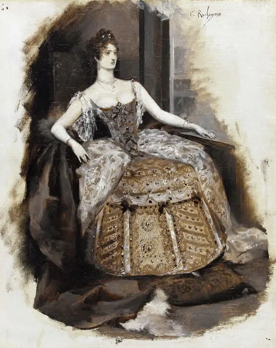 Framed Print : Duchess Josiane, c1886. Creator: Georges Antoine Rochegrosse Framed Print : Duchess Josiane, c1886. Creator: Georges Antoine Rochegrosse