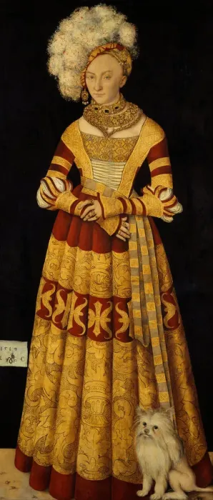 Framed Print : Duchess Katharina von Mecklenburg (1487-1561), 1514. Artist: Cranach, Lucas, the Elder (1472-1553) Framed Print : Duchess Katharina von Mecklenburg (1487-1561), 1514. Artist: Cranach, Lucas, the Elder (1472-1553)