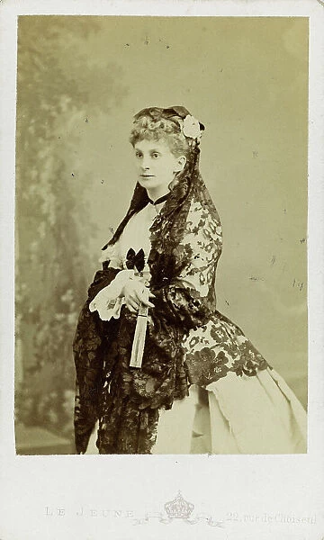 Duchess Sofia de Morny (1838-1896), née Countess Trubetskaya, 1860s. Creator: Le Jeune, Augustin Aimé Joseph (active 1865-1880)