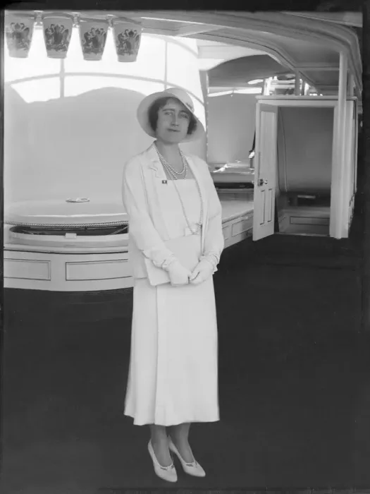 Framed Print : The Duchess of York aboard HMY Victoria and Albert, 1933. Creator: Kirk & Sons of Cowes Framed Print : The Duchess of York aboard HMY Victoria and Albert, 1933. Creator: Kirk & Sons of Cowes