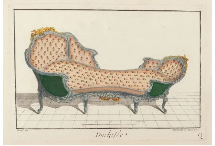 Framed Print : Duchesse. Nouvelle Iconologie Historique ou Attributes Hierogliphyques, c. 1768. Creator: Delafosse