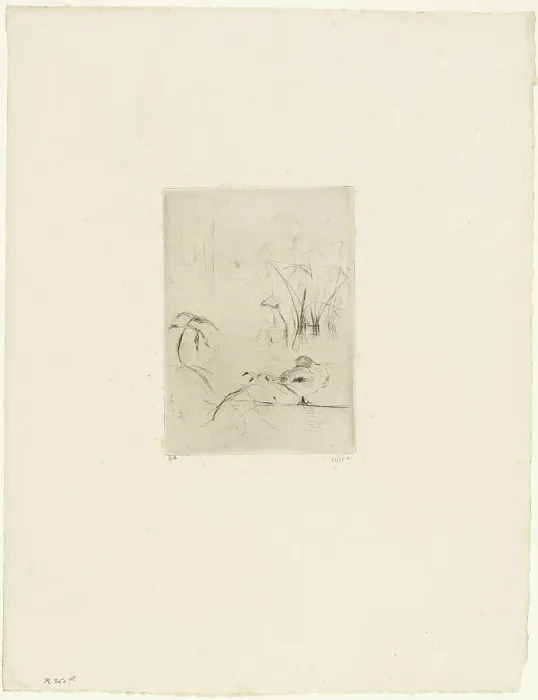 Framed Print : The Duck, 1889. Creator: Berthe Morisot Framed Print : The Duck, 1889. Creator: Berthe Morisot