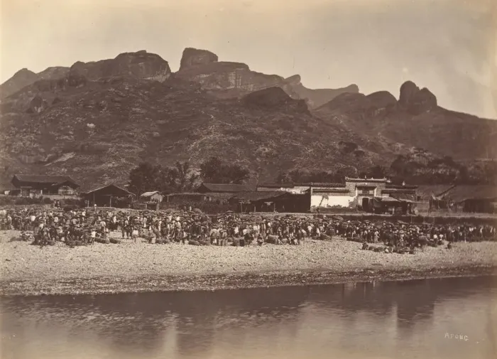 Framed Print : Duck Market, ca. 1869. Creator: Afong Lai Framed Print : Duck Market, ca. 1869. Creator: Afong Lai