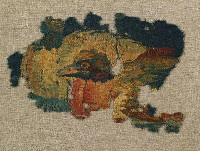 Framed Print : Ducks Head from a Large Curtain, 200s. Creator: Unknown Framed Print : Ducks Head from a Large Curtain, 200s. Creator: Unknown