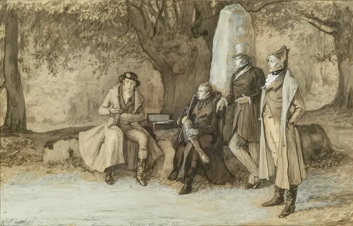 Framed Print : The Duel (from St Ronans Well), 1875-1899. Creator: Robert Macbeth Walker Framed Print : The Duel (from St Ronans Well), 1875-1899. Creator: Robert Macbeth Walker