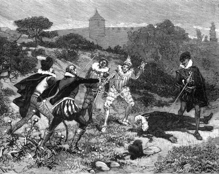 Framed Print : Duel of the Mignons, 27th April 1578 (1882-1884) Framed Print : Duel of the Mignons, 27th April 1578 (1882-1884)