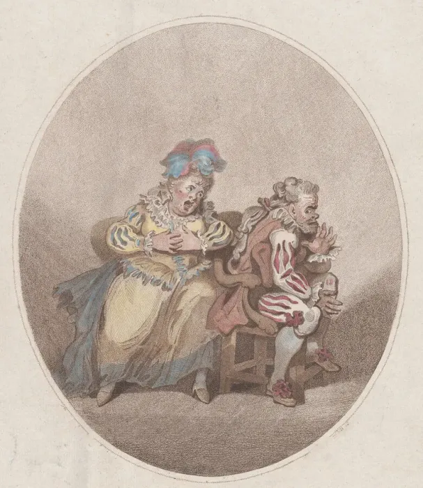 Framed Print : The Duenna & Little Isaac, April 1, 1784. Creator: William Paulet Carey Framed Print : The Duenna & Little Isaac, April 1, 1784. Creator: William Paulet Carey