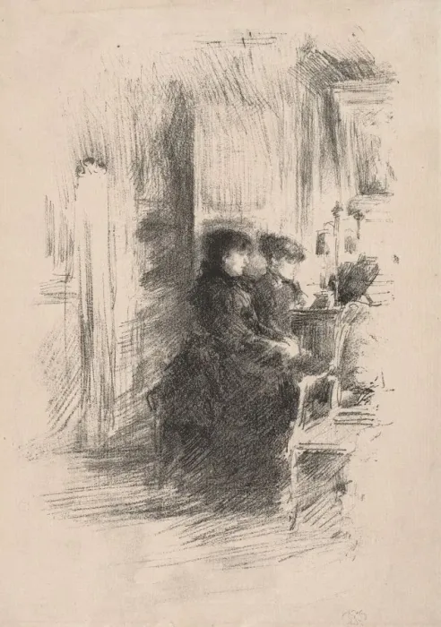 Framed Print : The Duet, 1894. Creator: James McNeill Whistler (American, 1834-1903) Framed Print : The Duet, 1894. Creator: James McNeill Whistler (American, 1834-1903)