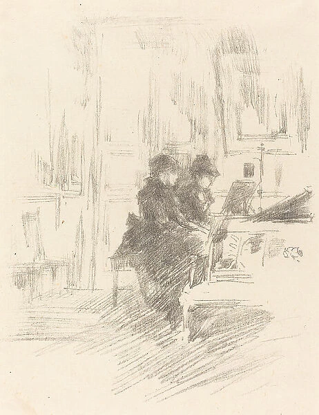 The Duet, No. 2, 1894. Creator: Whistler, James Abbott McNeill (1834-1903)