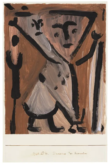 Framed Print : Duettino der Passanten, 1938. Creator: Klee, Paul (1879-1940) Framed Print : Duettino der Passanten, 1938. Creator: Klee, Paul (1879-1940)