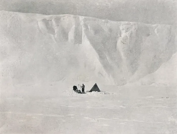 Framed Print : Dugdale Glacier, c1911, (1913). Artist: G Murray Levick Framed Print : Dugdale Glacier, c1911, (1913). Artist: G Murray Levick