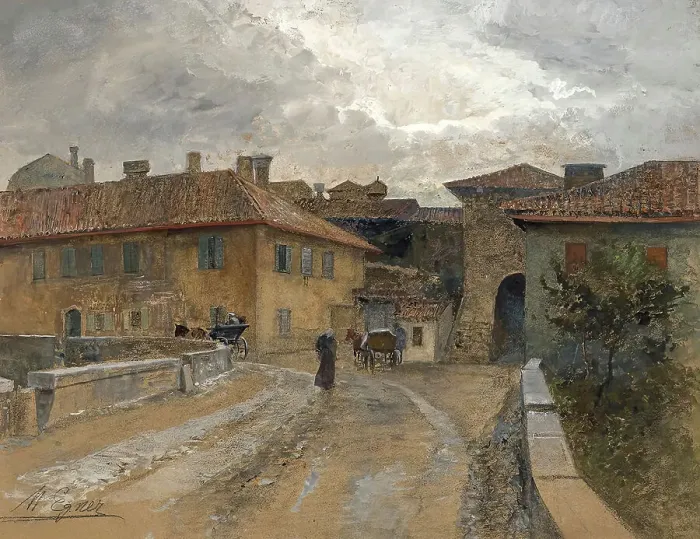 Framed Print : Duino, 1901. Creator: Marie Egner Framed Print : Duino, 1901. Creator: Marie Egner