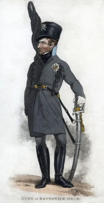 Framed Print : Duke of Brunswick Oels, 1810. Artist: J Chapman Framed Print : Duke of Brunswick Oels, 1810. Artist: J Chapman