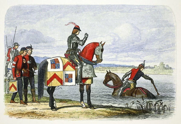The Duke of Buckingham finds the Severn impassable, 1483 (1864)