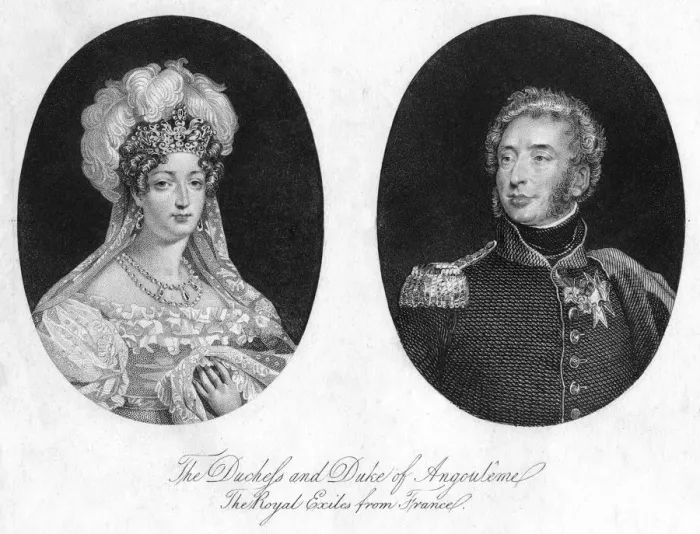Framed Print : Duke and Duchess of Angouleme Framed Print : Duke and Duchess of Angouleme