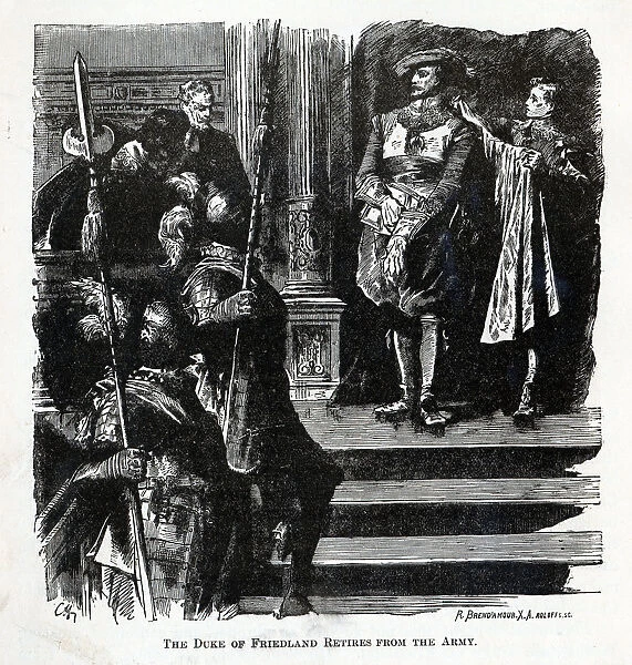 The Duke of Friedland Retires from the Army, 1882. Artist: Brend amour, Richard (1831-1915)